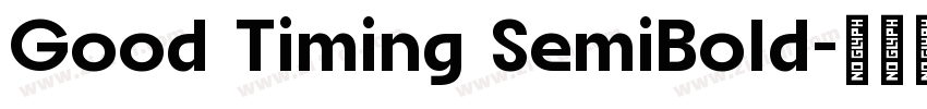 Good Timing SemiBold字体转换